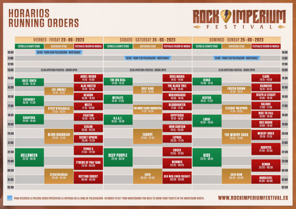 horario rockimperiumfestival 2023